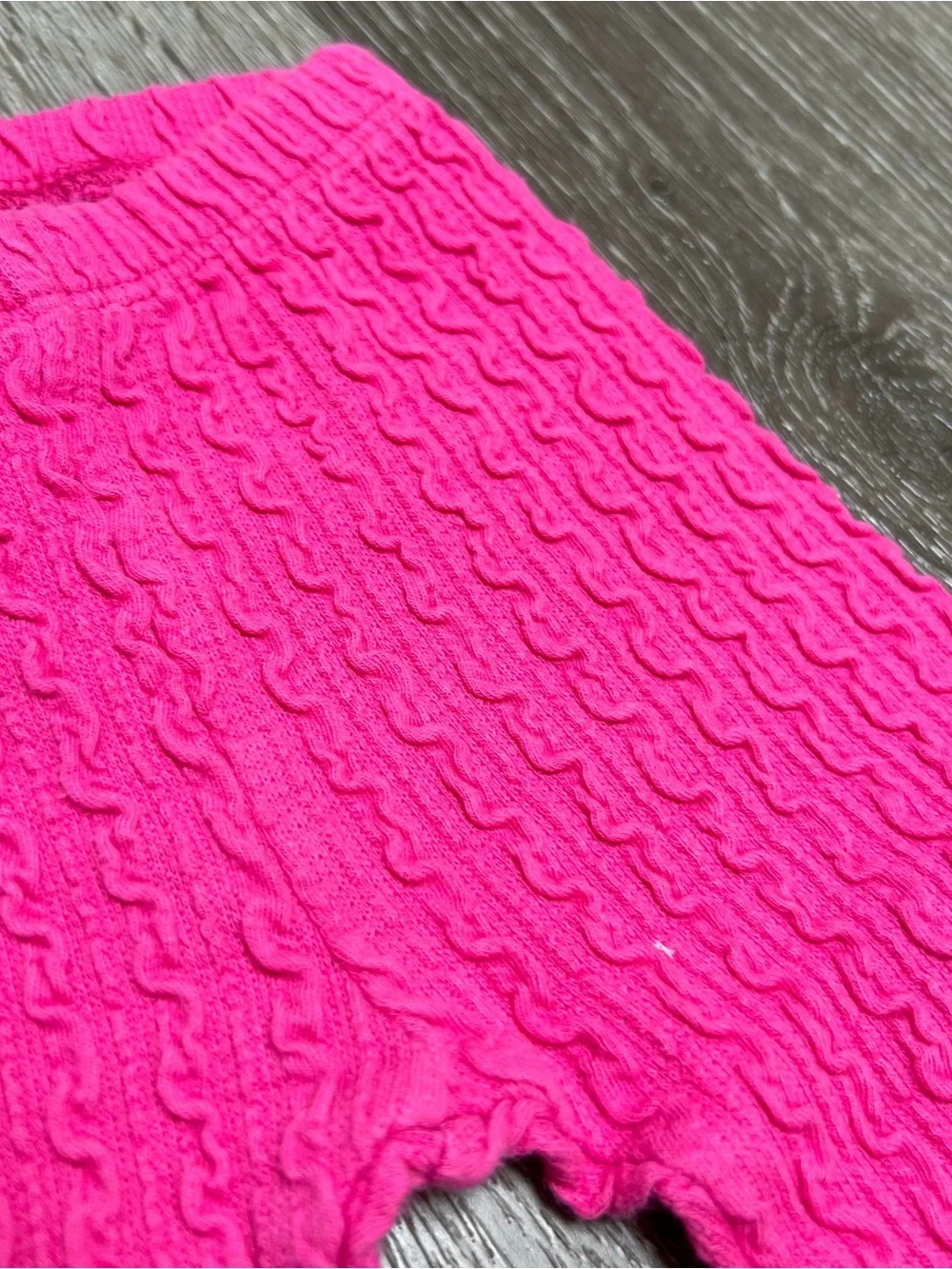 FIRST IMPRESSIONS 2PC LONG SLEEVE TOP AND RIBBED LEGGINGS OUTFIT PINK DOTS 6-9MO
